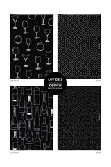 Linges à vaisselle La Cuvée Solem (lot de 2) - Linges à vaisselle La Cuvée Solem (lot de 2) - Solem