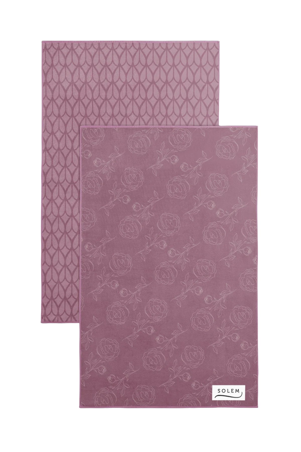 Linges à vaisselle Les Pivoines - Rose (Lot de 2) - Linges à vaisselle Les Pivoines - Rose (Lot de 2) - Solem