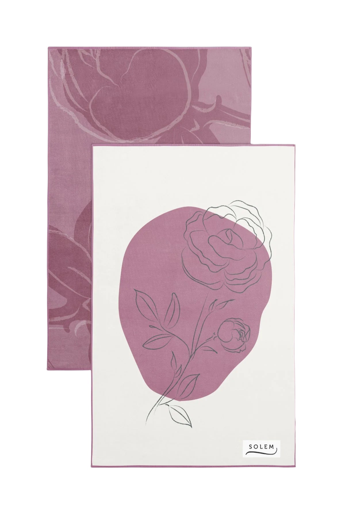 Linges à vaisselle Les Pivoines - Rose (Lot de 2) - Linges à vaisselle Les Pivoines - Rose (Lot de 2) - Solem