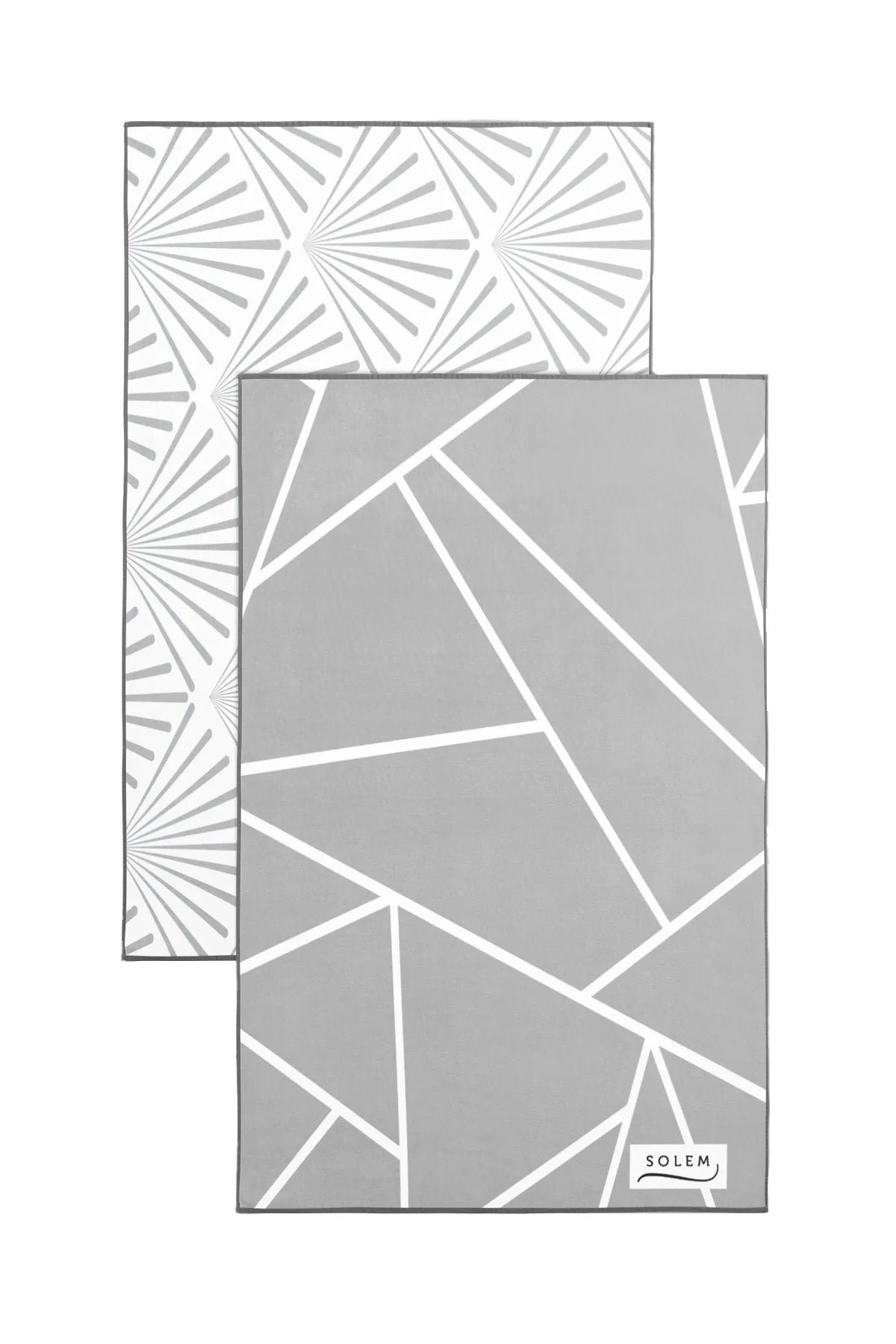 Linges à vaisselle Les Raffinés - Gris (Lot de 2) - Linges à vaisselle Les Raffinés - Gris (Lot de 2) - Solem