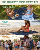 Nappe de pique-nique Chic Marine - Nappe de pique-nique Chic Marine - Solem