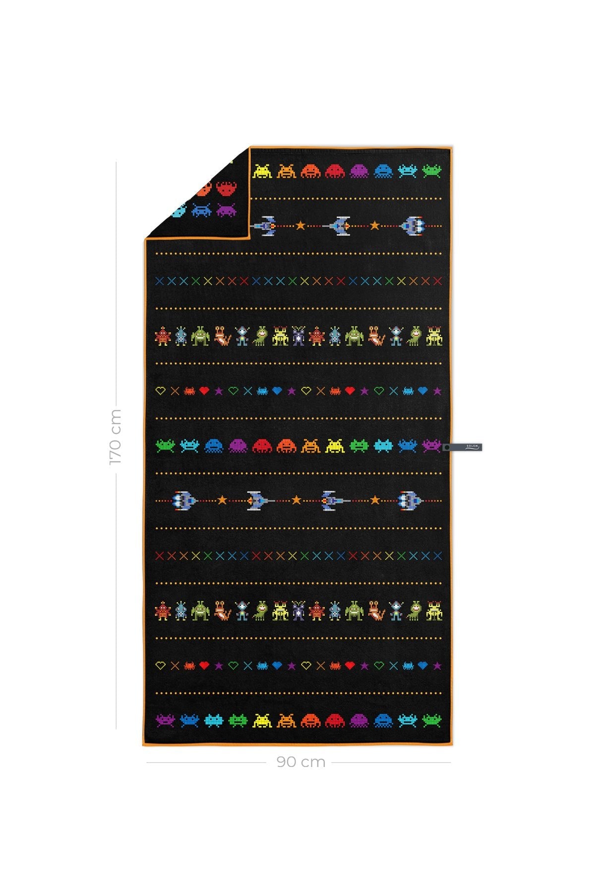 Précommande - Serviette de plage Pixel Galaxie - Précommande - Serviette de plage Pixel Galaxie - Solem