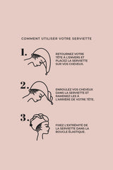 Serviette à cheveux Bisou Coeur - Serviette à cheveux Bisou Coeur - Solem