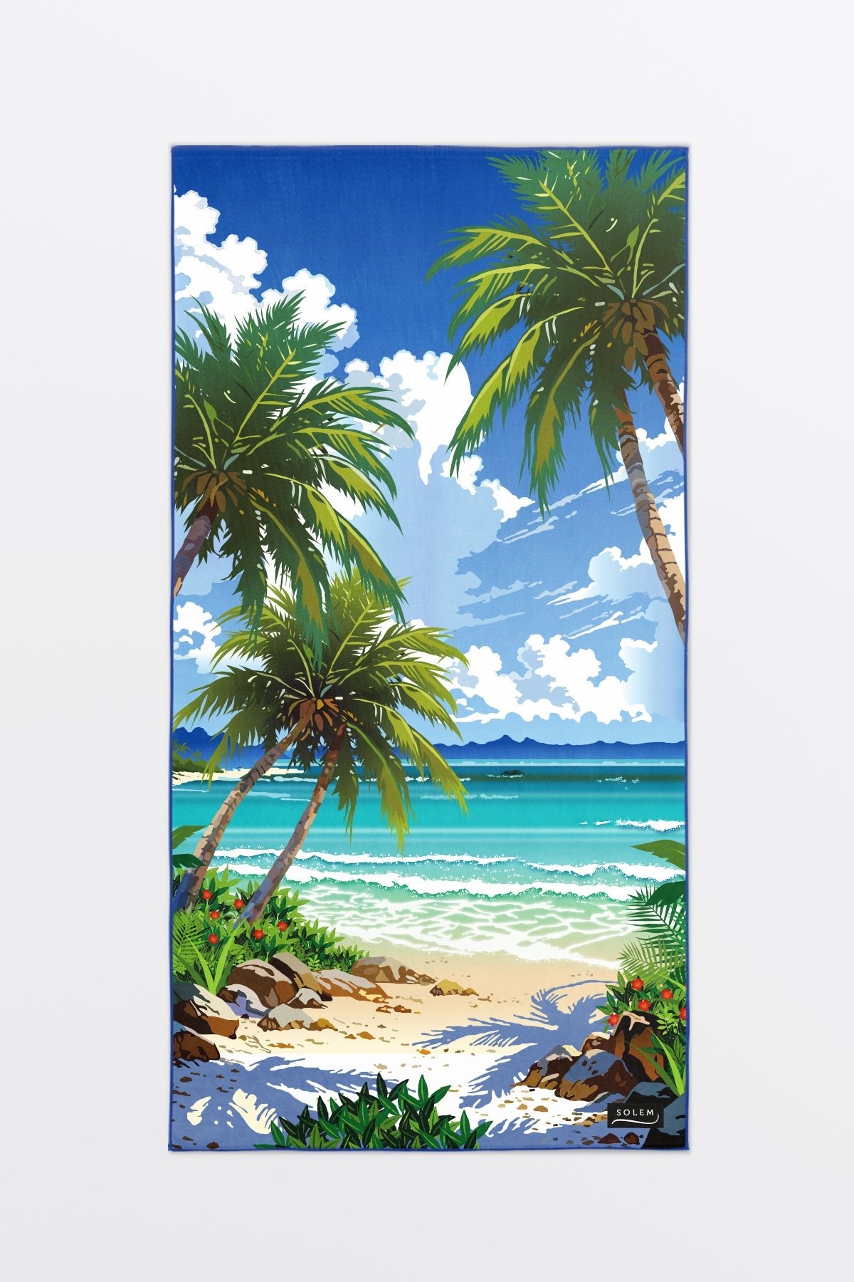 Serviette de plage Bienvenue au Paradis XL - Serviette de plage Bienvenue au Paradis XL - Solem