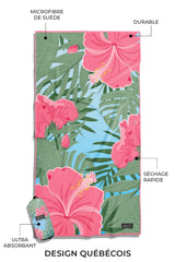 Serviette de plage Fleurs des Îles | XL - Serviette de plage Fleurs des Îles | XL - Solem