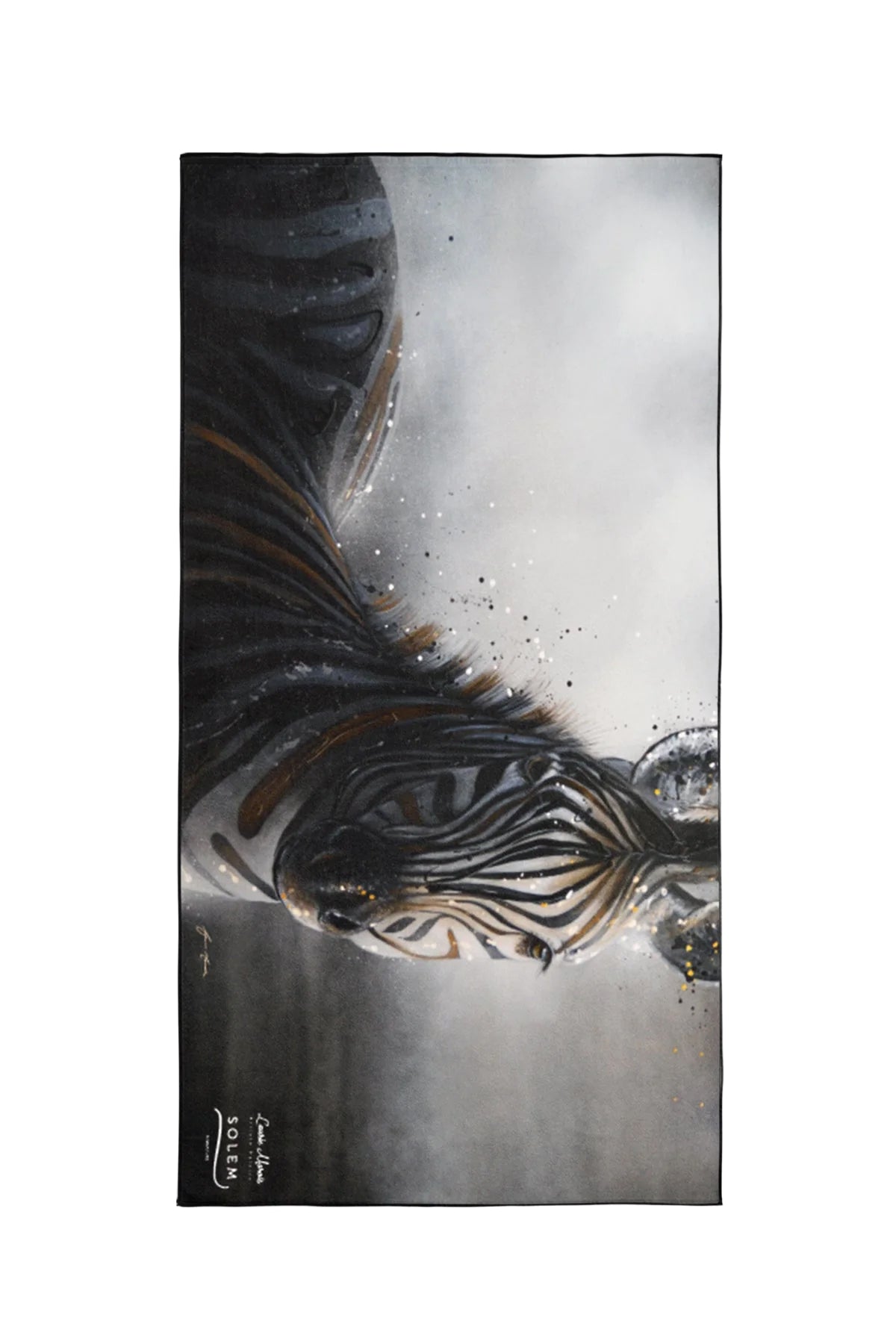 Serviette de plage Le Zèbre « Tout noir ou tout blanc? » | XL - Serviette de plage Le Zèbre « Tout noir ou tout blanc? » | XL - Solem