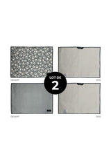 Tapis de séchage pour vaisselle Fleur de sauge (lot de 2) - Tapis de séchage pour vaisselle Fleur de sauge (lot de 2) - Solem