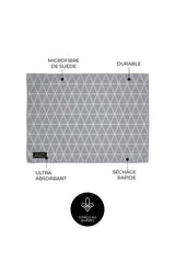 Tapis de séchage pour vaisselle Les Élégants - Gris (lot de 2) - Tapis de séchage pour vaisselle Les Élégants - Gris (lot de 2) - Solem