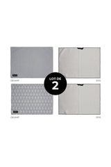 Tapis de séchage pour vaisselle Les Élégants - Gris (lot de 2) - Tapis de séchage pour vaisselle Les Élégants - Gris (lot de 2) - Solem