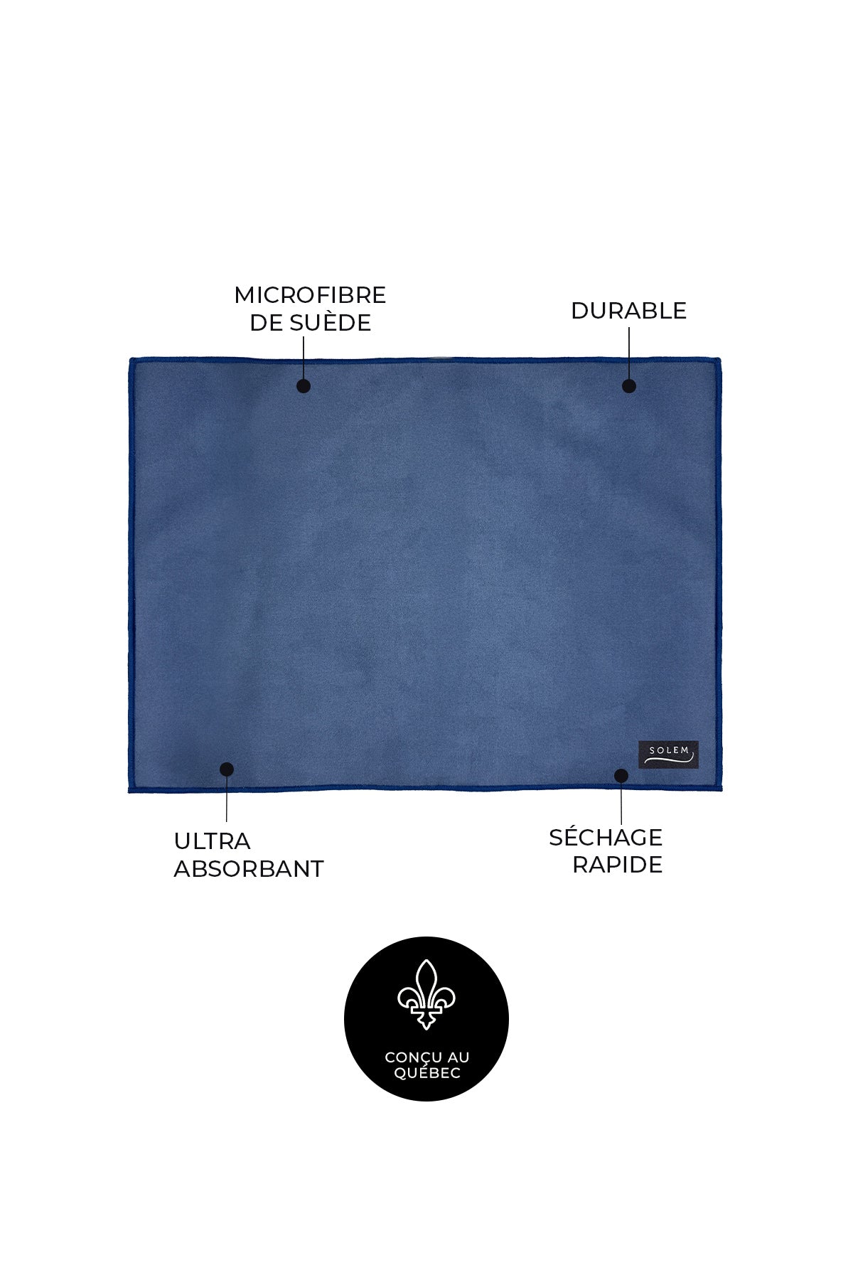 Tapis de séchage pour vaisselle Marine Fleurie (lot de 2) - Tapis de séchage pour vaisselle Marine Fleurie (lot de 2) - Solem