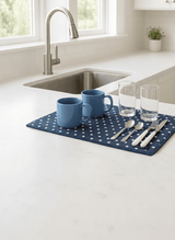 Tapis de séchage pour vaisselle Marine Fleurie (lot de 2) - Tapis de séchage pour vaisselle Marine Fleurie (lot de 2) - Solem