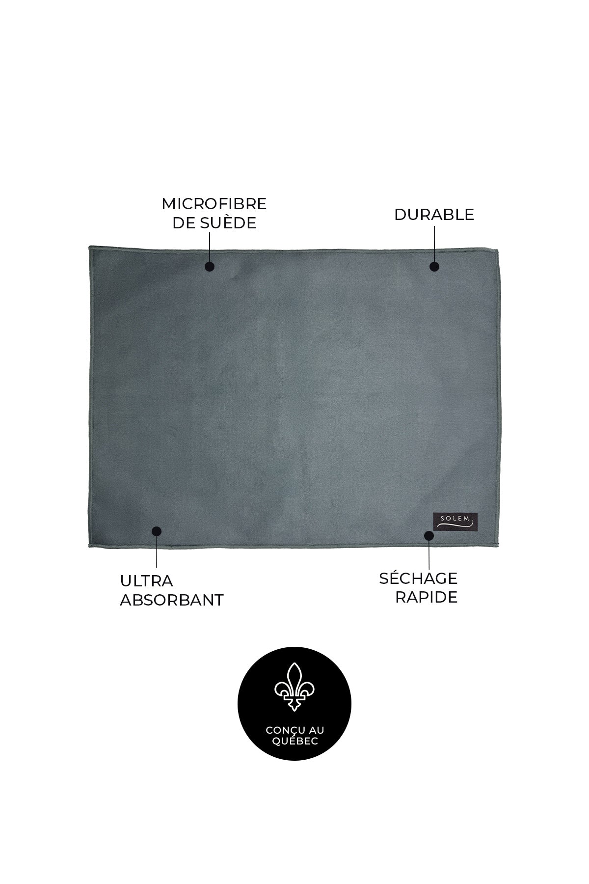 Tapis de séchage pour vaisselle Ombre Florale (lot de 2) - Tapis de séchage pour vaisselle Ombre Florale (lot de 2) - Solem