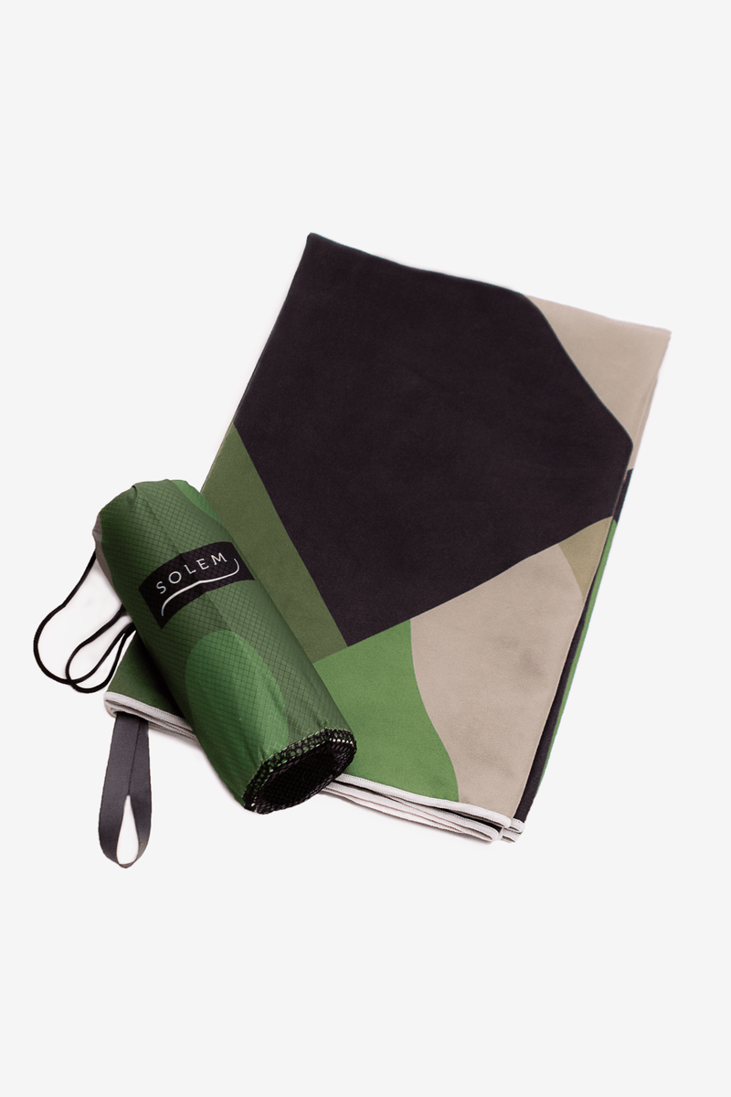 serviette-de-plage-microfibre-solem-pochette-armee - Serviette de plage Armée - Solem