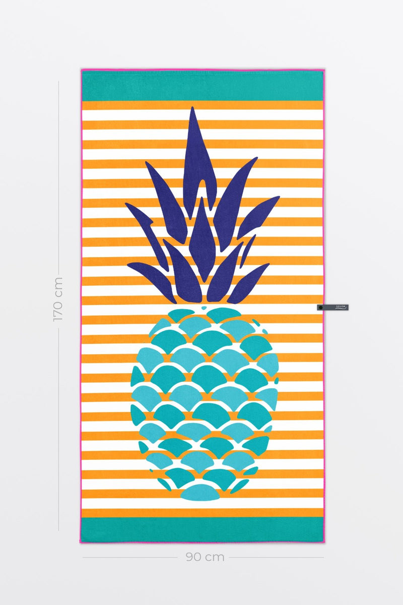 Serviette de plage Les Ananas en folie XL - Serviette de plage Les Ananas en folie XL - Solem