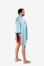 serviette-de-plage-solem-requins-lacstjean - Serviette de plage Les requins du lac St-Jean - Solem
