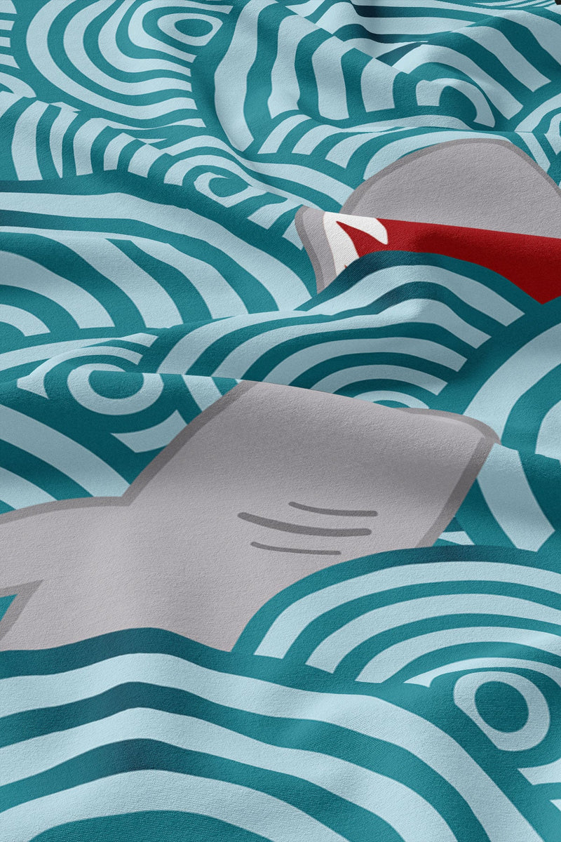 Serviette de plage Les Requins du lac St-Jean - Serviette de plage Les Requins du lac St-Jean - Solem