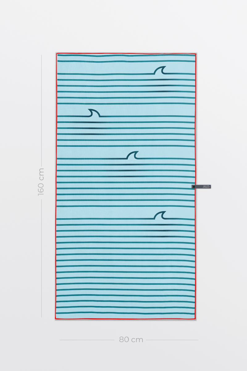 Serviette de plage Les Requins du lac St-Jean - Serviette de plage Les Requins du lac St-Jean - Solem