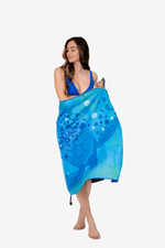 serviette-de-microfibre-solem-tortues-de-mer - Serviette de plage Les tortues de mer | XL - Solem